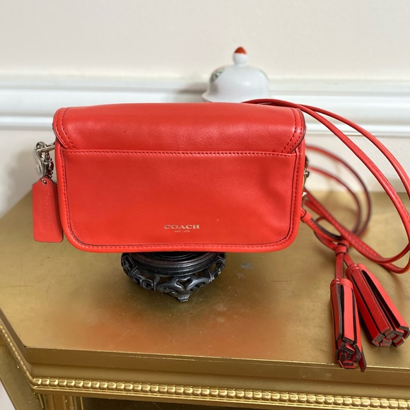 Coach Rare Orange natural Leather Crossbody - Picture 5 of 12